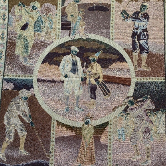 American Weavers Golfer Blanket Couch Bed Throw - Picture 9 of 12